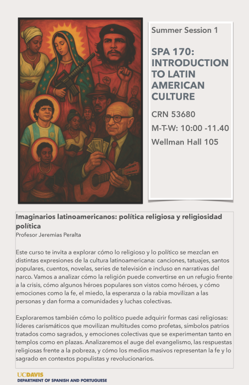 A flyer for SPA 170, with a mural of significant figures.